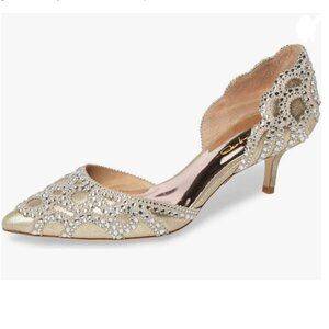 XYD Gold Embellished Heels